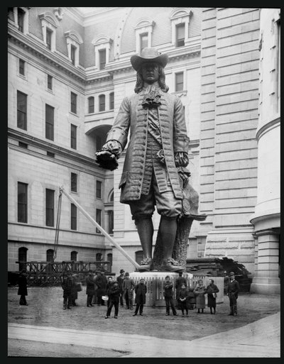 Statue of William Penn in the Courtyard of City Hall, Philadelphia by American Photographer
